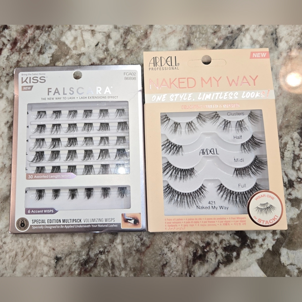 Kiss & Ardell Falscara & Naked My Way Individual Lash Extensions
